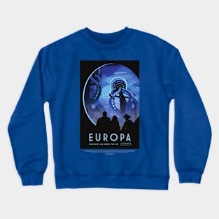 Europa Retro Poster Crewneck Sweatshirt